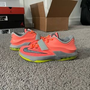 Nike KD VII 7 Bright Mango 35K Degrees GS Kevin Durant sz 5Y Women’s 6.5